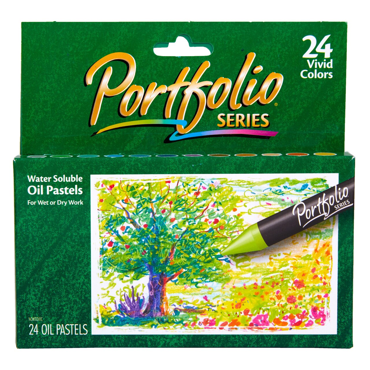 Crayola - Portfolio Series Water-Soluble Oil Pastel - 24-Color Set